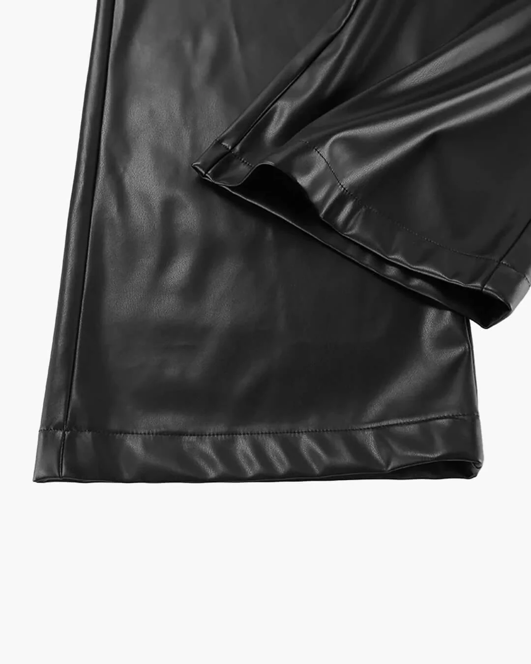 Ada Wide Leg Leather Pants - Image 10