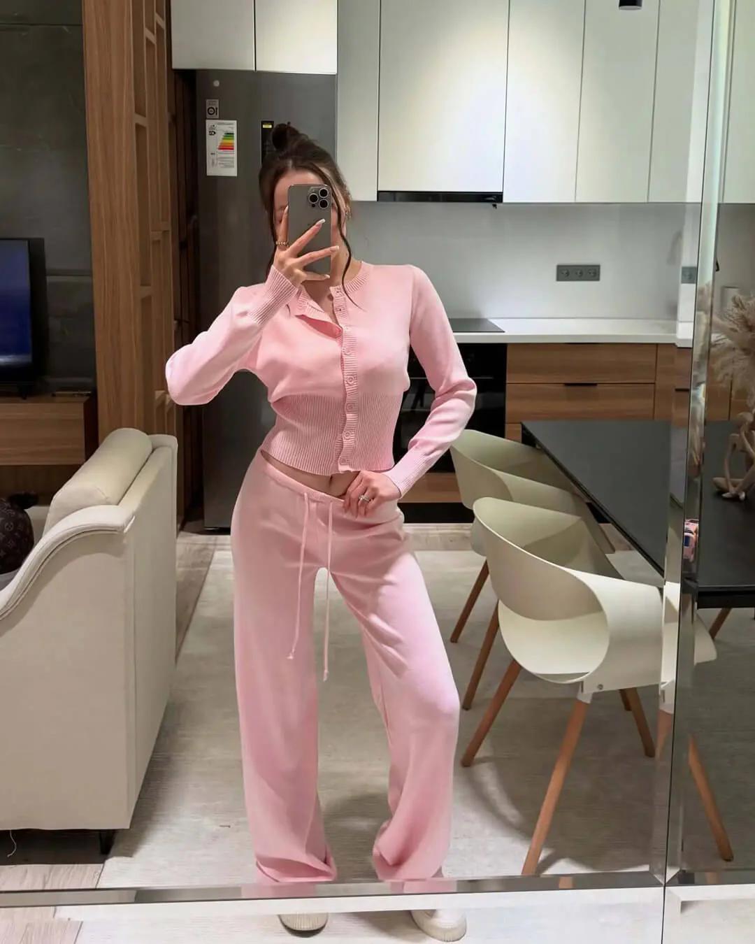 Aimee Knitted Cardigan and Trousers Set - Image 7