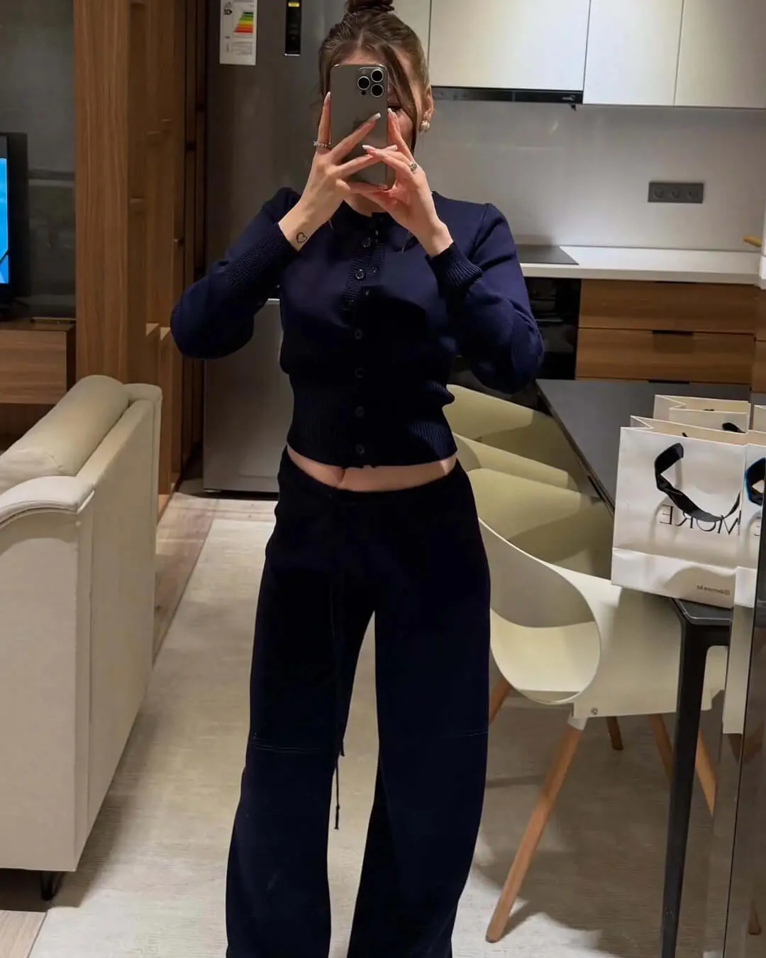 Aimee Knitted Cardigan and Trousers Set - Image 8