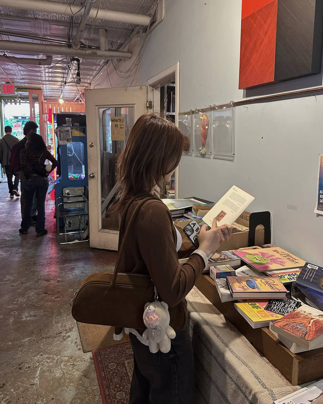 Aveline Vegan Suede Bag - Image 10