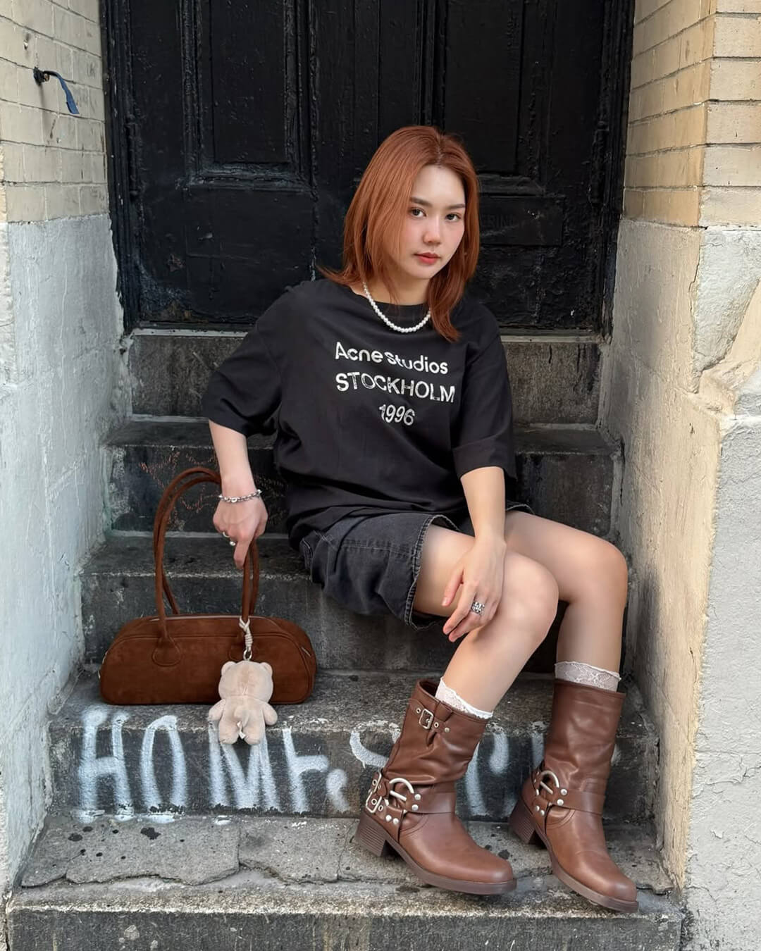 Aveline Vegan Suede Bag - Image 14