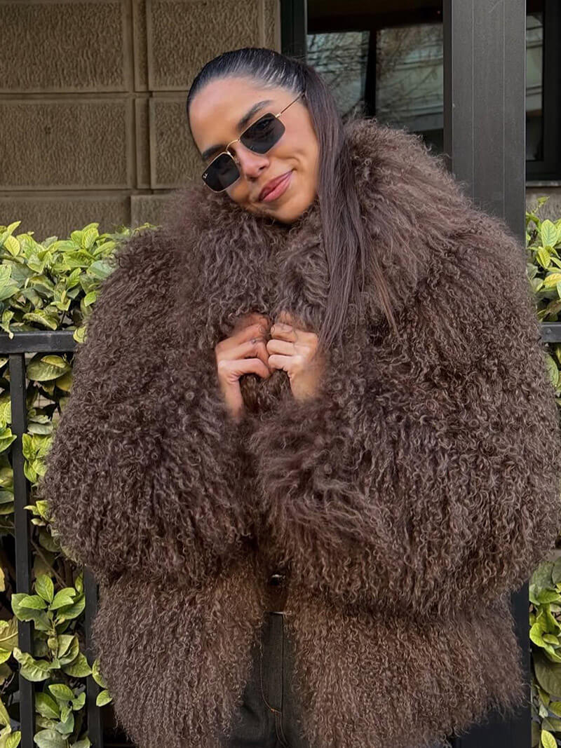 Bella Faux Fur Coat - Image 3