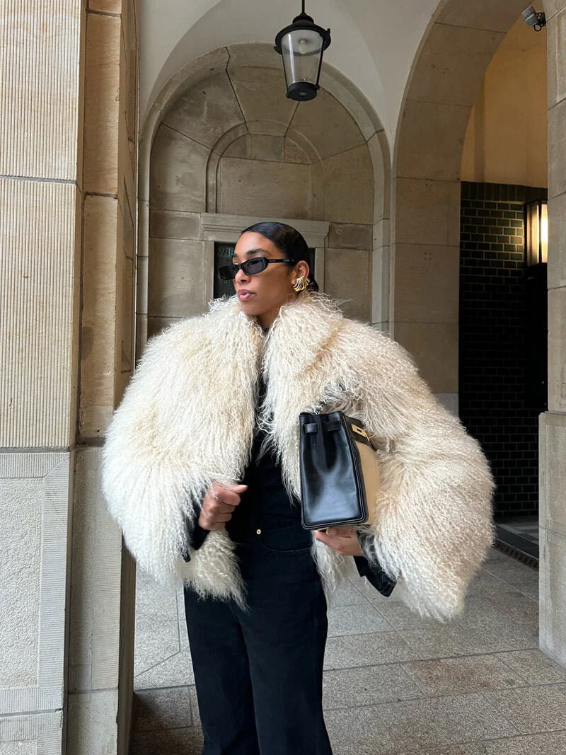 Bella Faux Fur Coat - Image 5