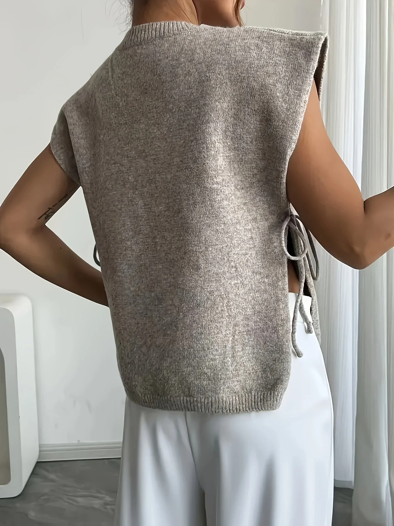 Clara Side Tie Knitted Top - Image 3