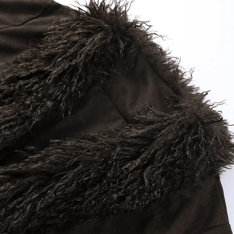 Daisy Plush Faux Fur Coat - Image 8