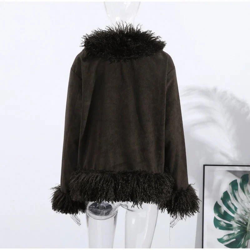Daisy Plush Faux Fur Coat - Image 9