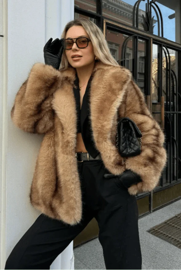 Fiona Faux Fur Coat - Image 3