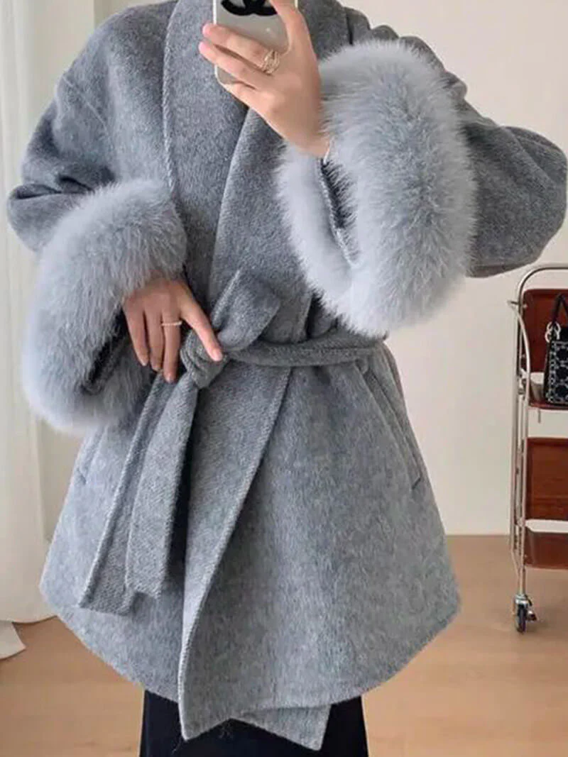 Grace Faux Fur Coat - Image 4