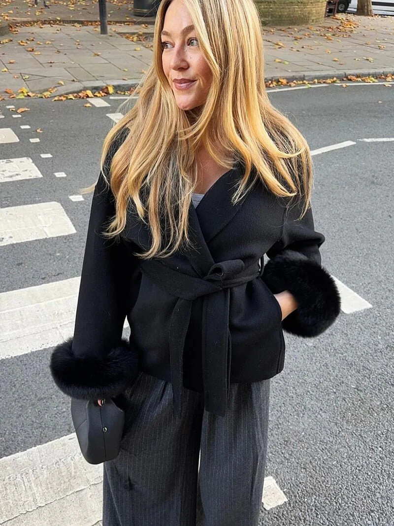 Grace Faux Fur Coat - Image 9