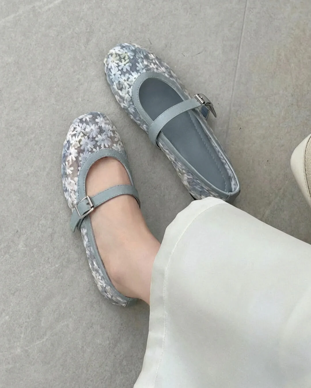 Helen Mesh Mary Jane Ballet Flats - Image 15