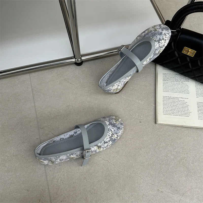 Helen Mesh Mary Jane Ballet Flats - Image 18