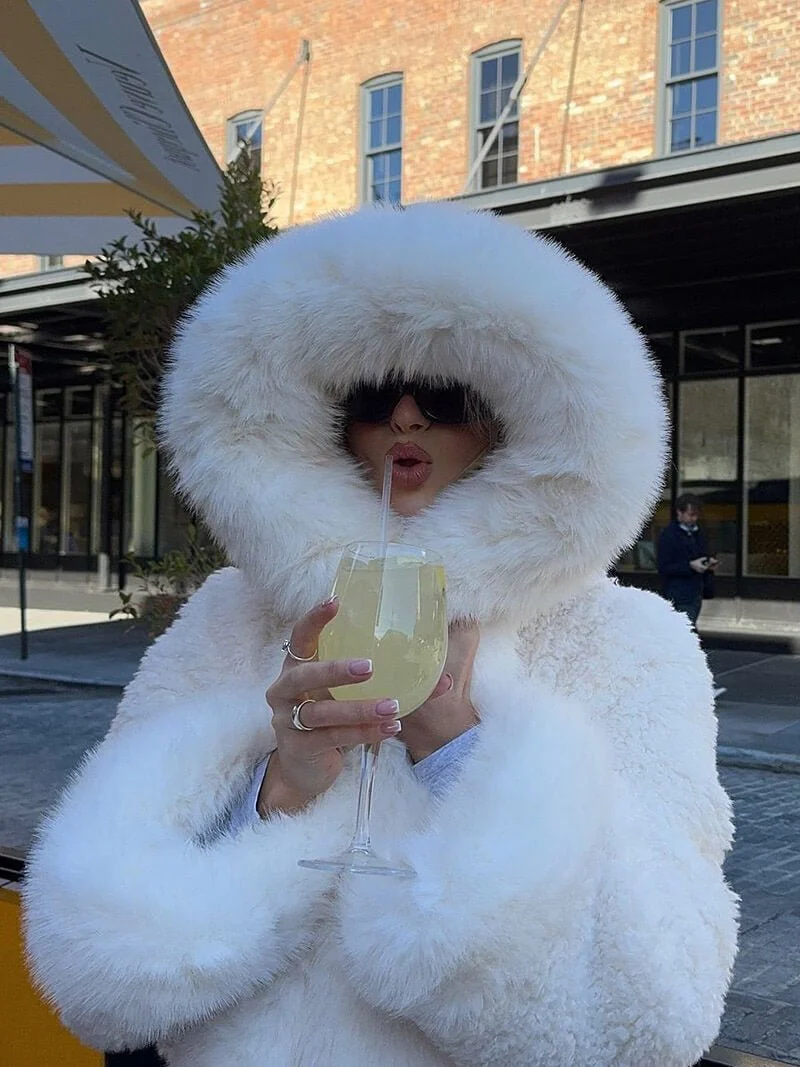 Henna Faux Fur Jacket - Image 6