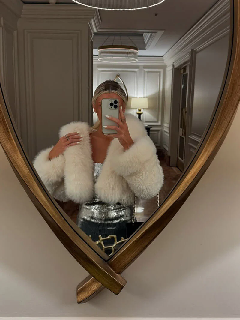 Henna Faux Fur Jacket - Image 7