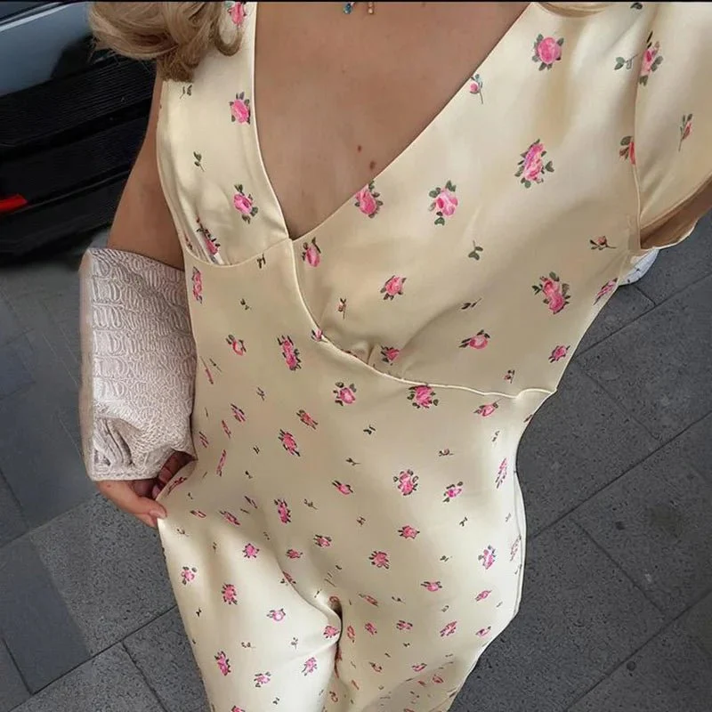 Jamila Printed Satin Midi Dress - Image 4