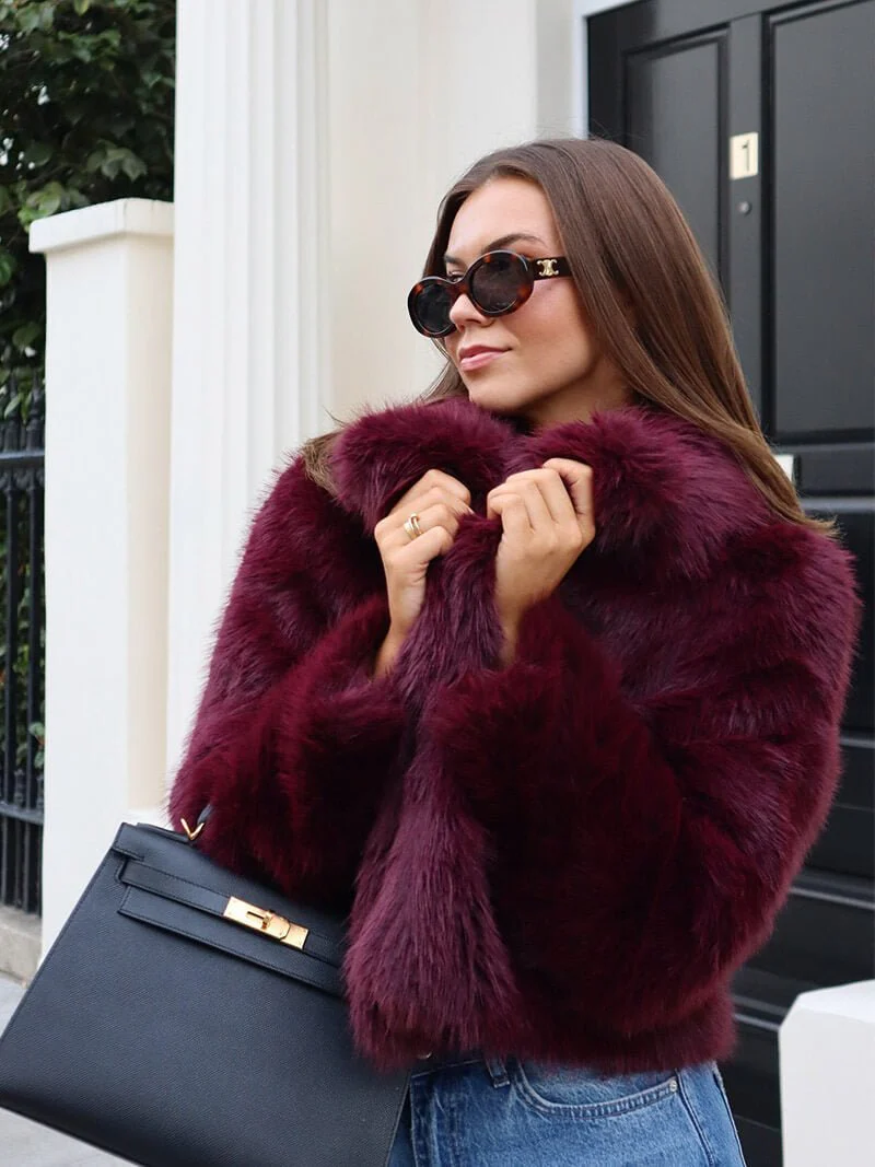 Jenna Faux Fur Coat - Image 11