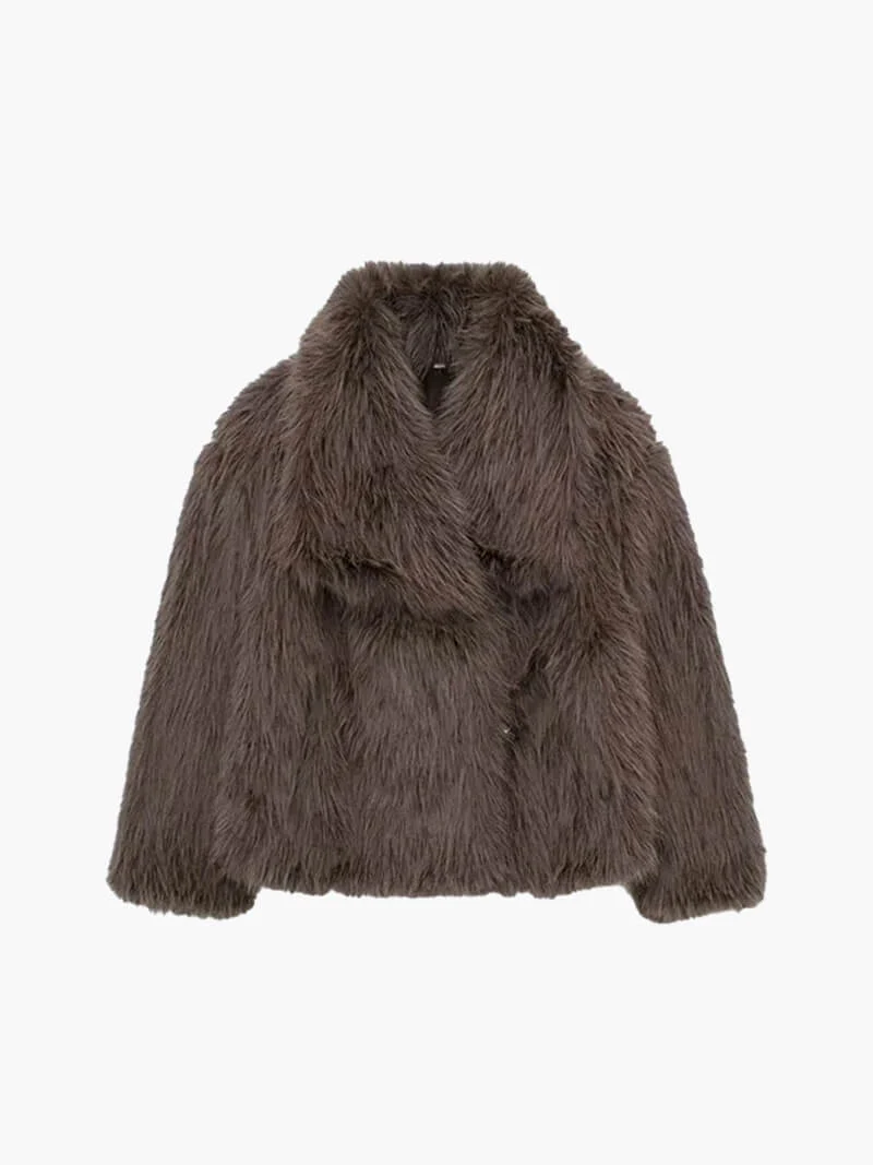 Jenna Faux Fur Coat - Image 13