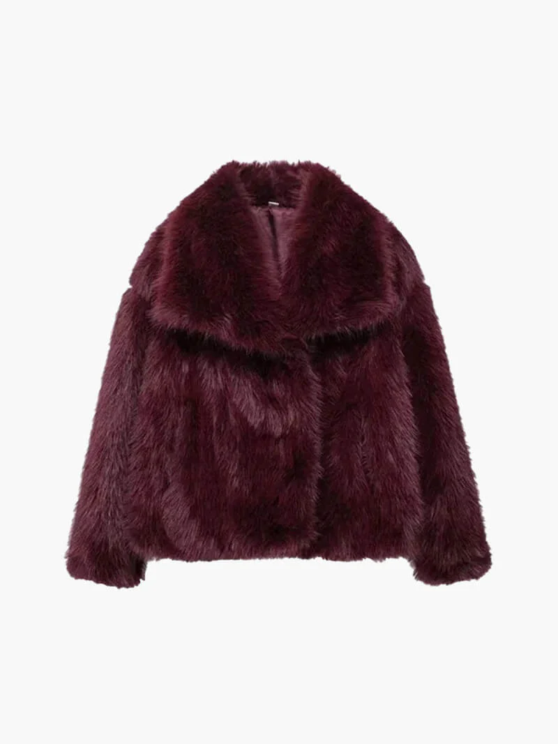 Jenna Faux Fur Coat - Image 9