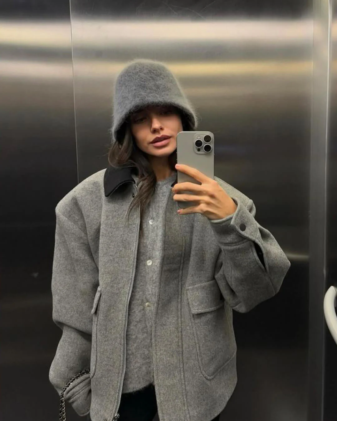 Kyla Fuzzy Bucket Hat - Image 5