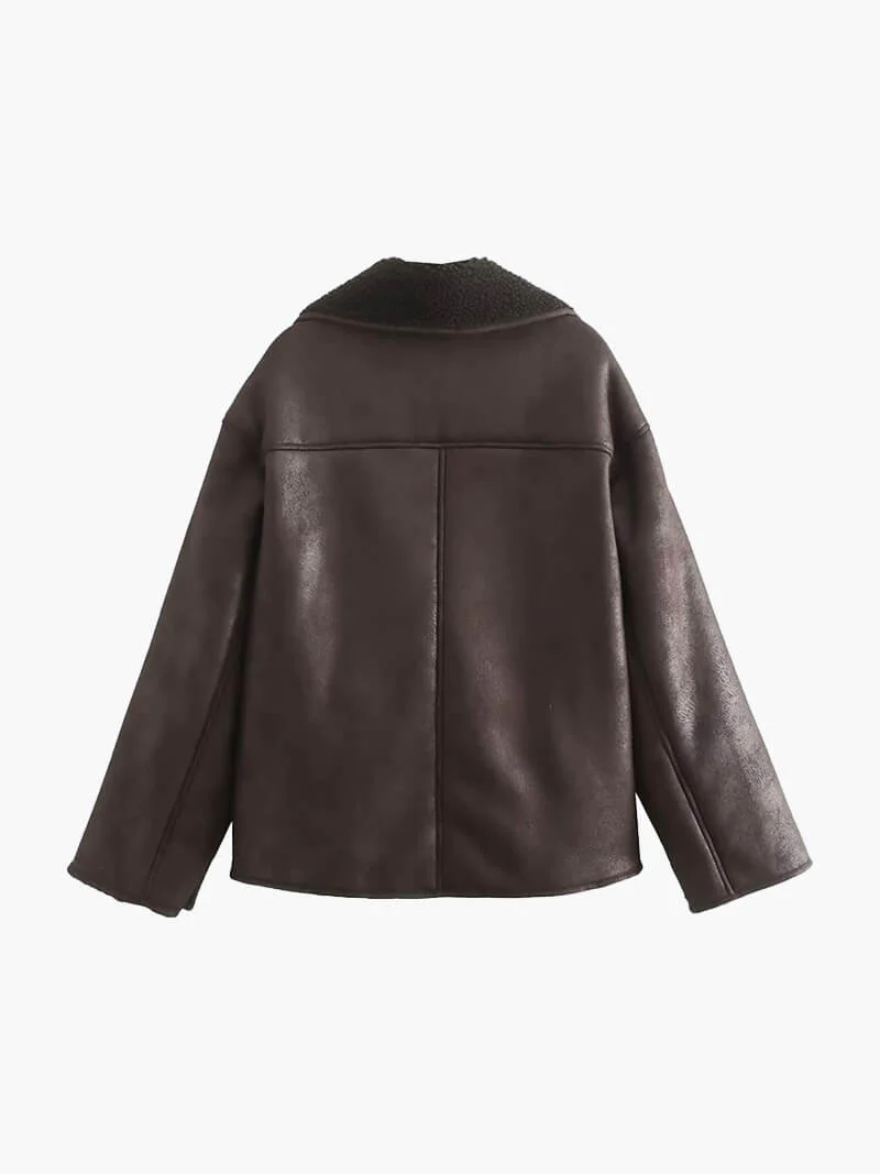 Laila Faux Leather Jacket - Image 12