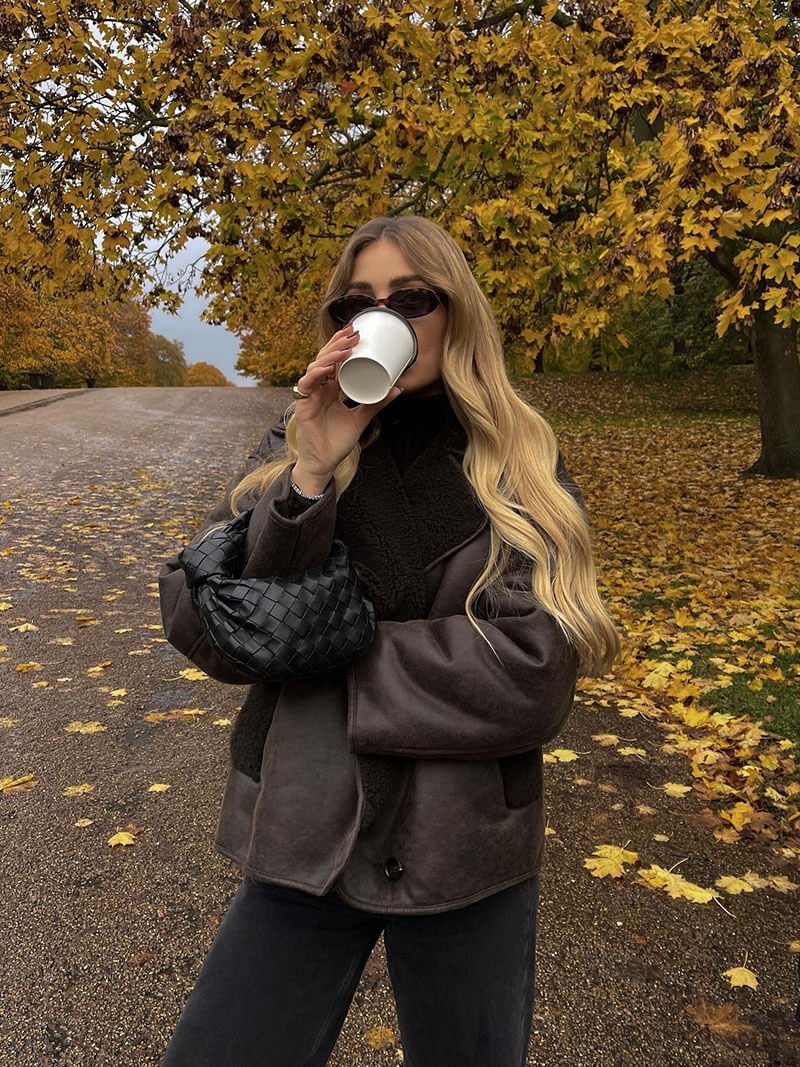 Laila Faux Leather Jacket - Image 8