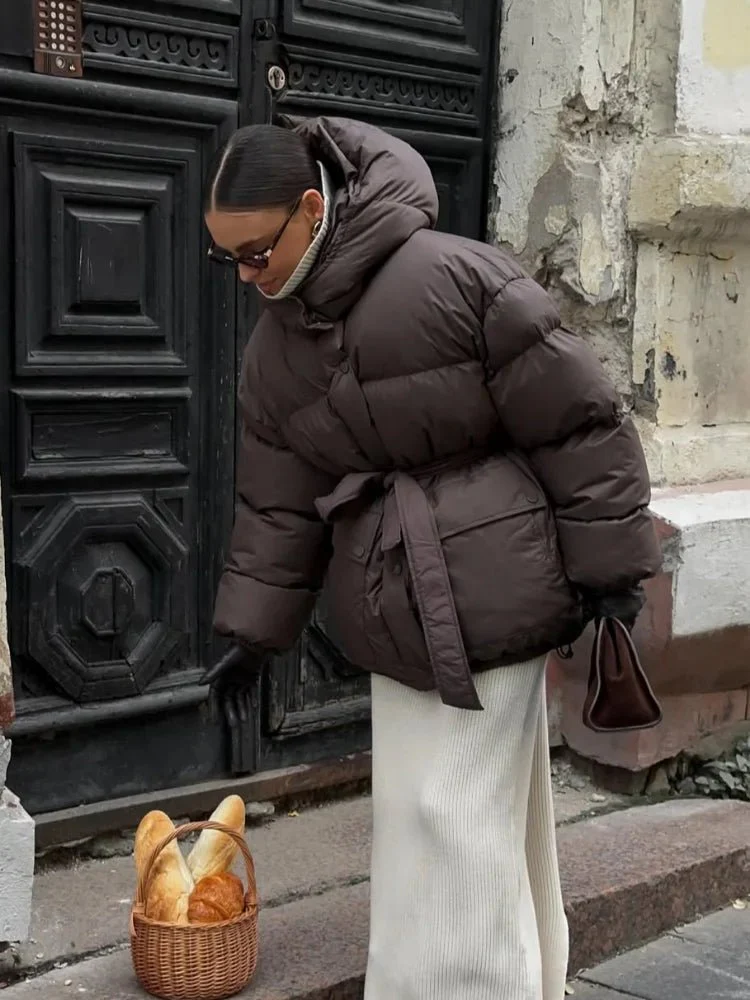 Lorna Lace Up Hooded Coat - Image 4