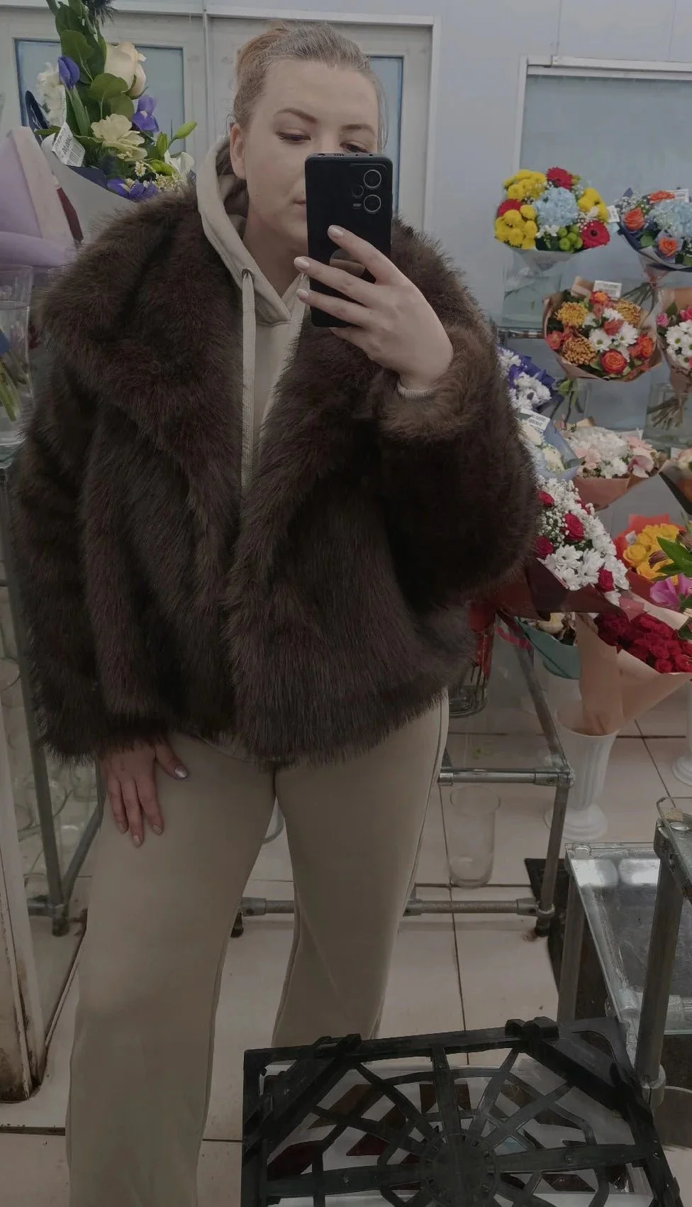 Mandy Faux Fur Jacket - Image 5