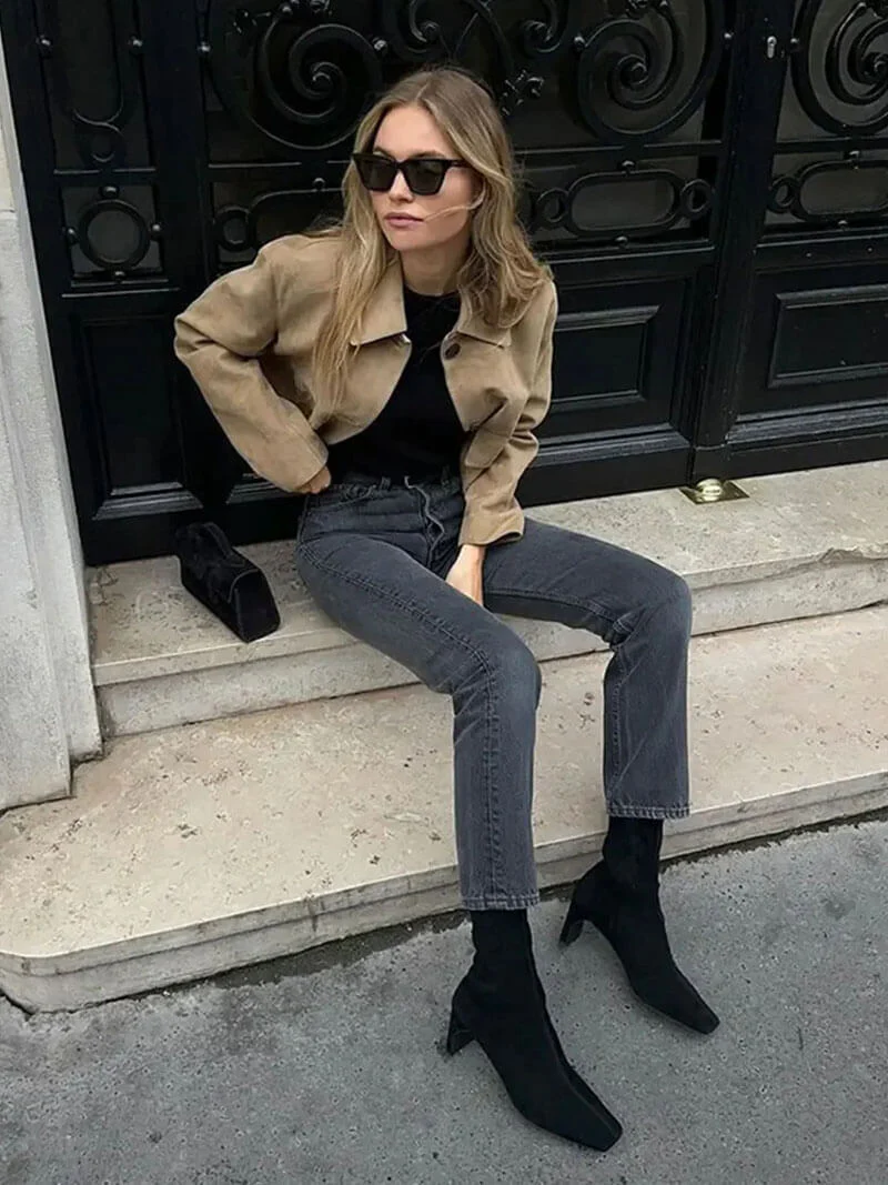 Marissa Faux Suede Jacket - Image 8