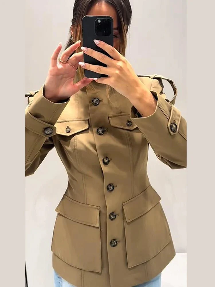 Melinda Slim Fit Trench Coat - Image 3