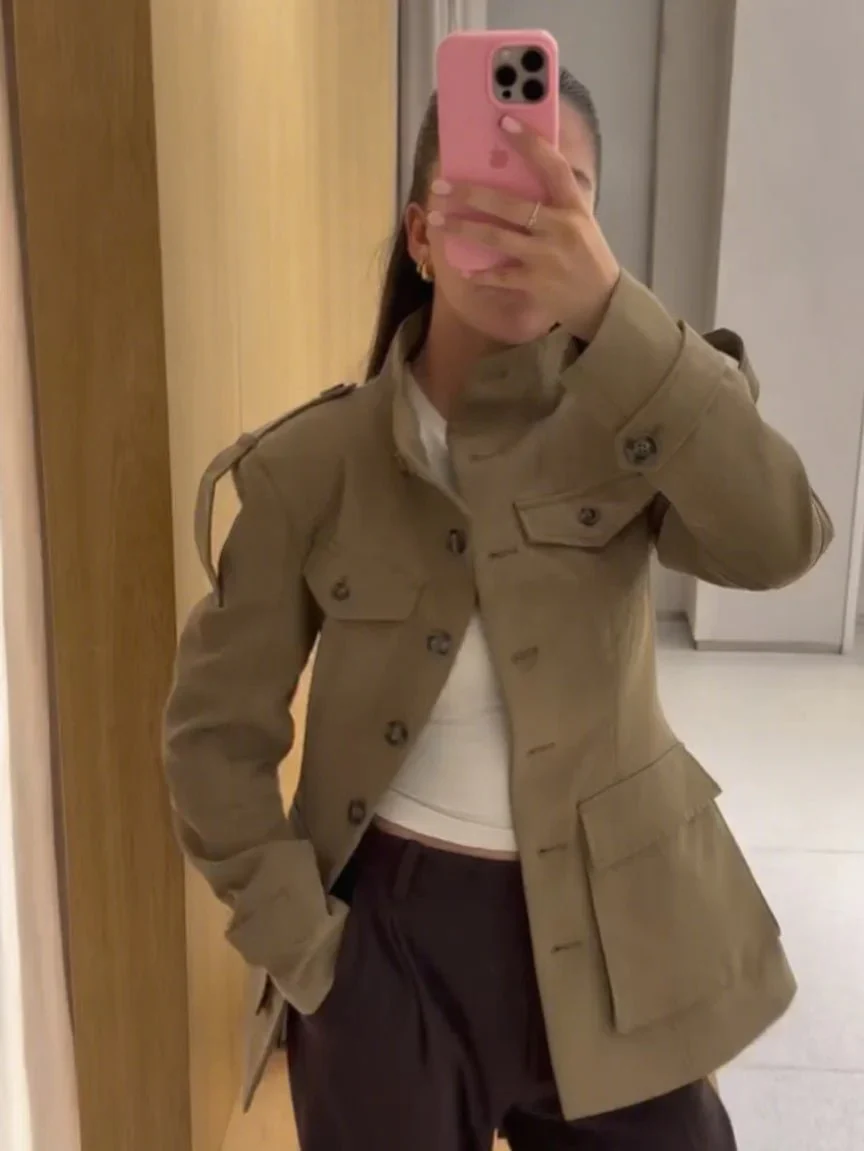 Melinda Slim Fit Trench Coat - Image 4