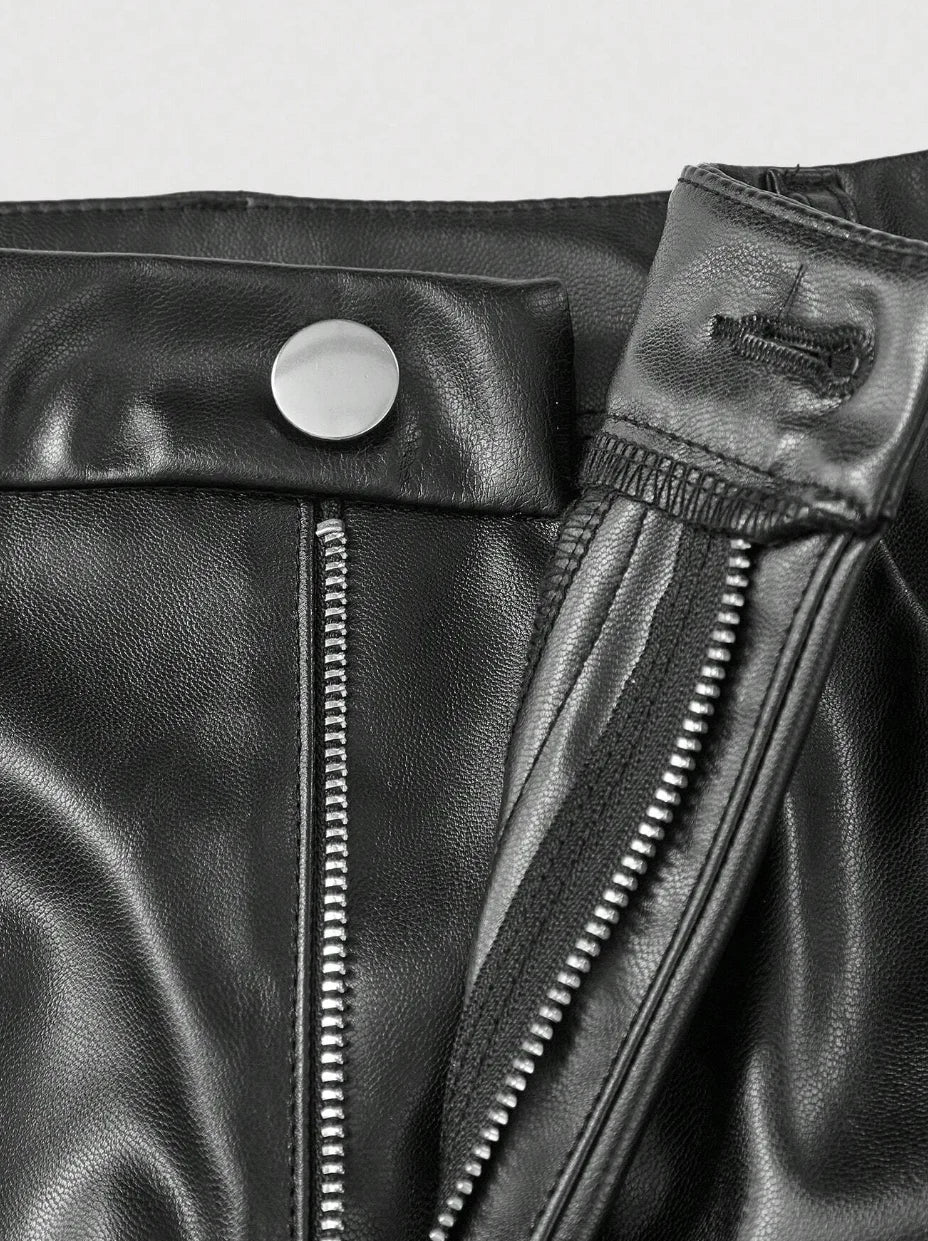 Michelle Faux Leather Flare Pants - Image 10