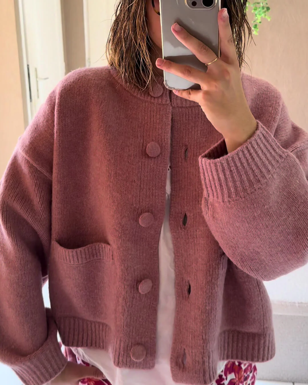 Nessa Thick Knitted Cardigan - Image 6