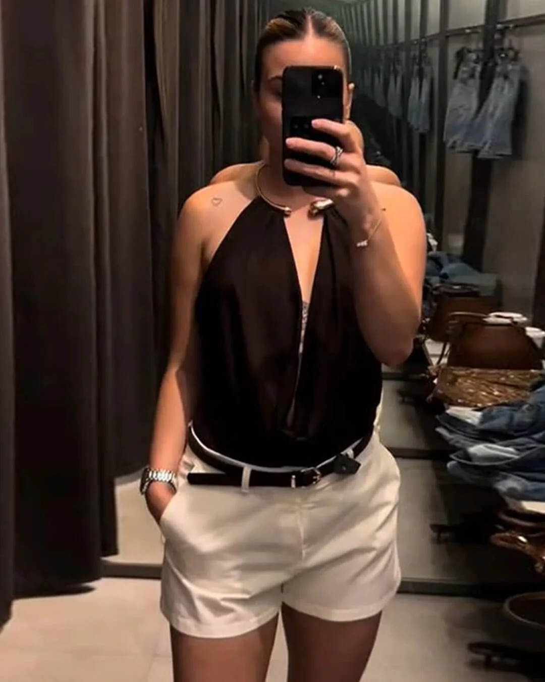 Ophelia Backless Draped Bodysuit - Image 5