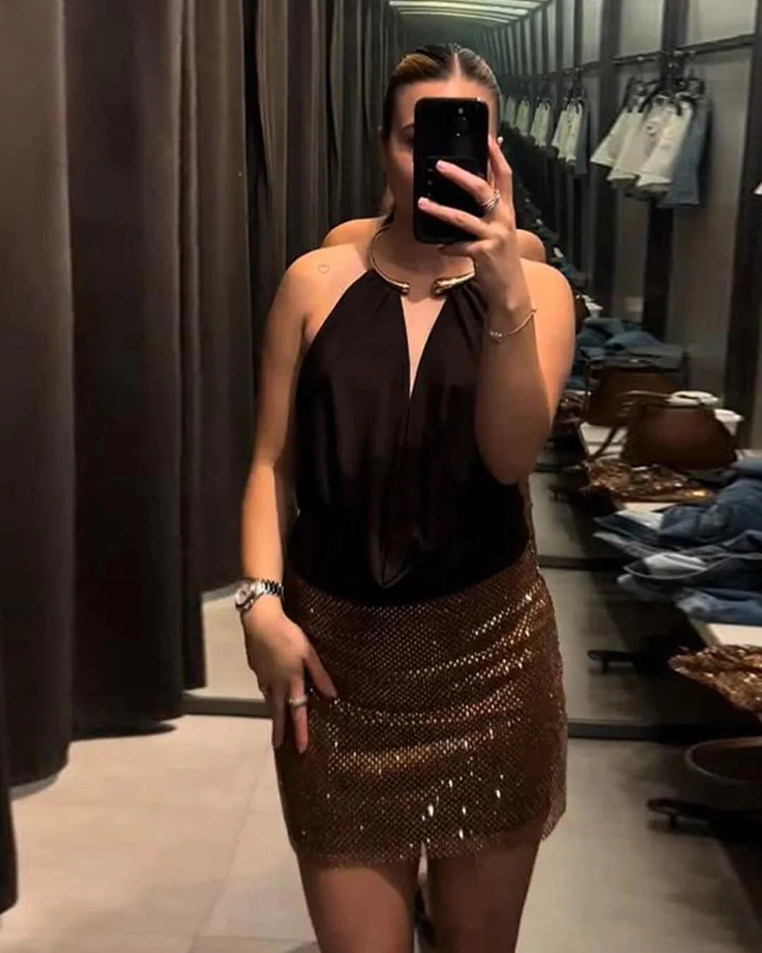 Ophelia Backless Draped Bodysuit - Image 6