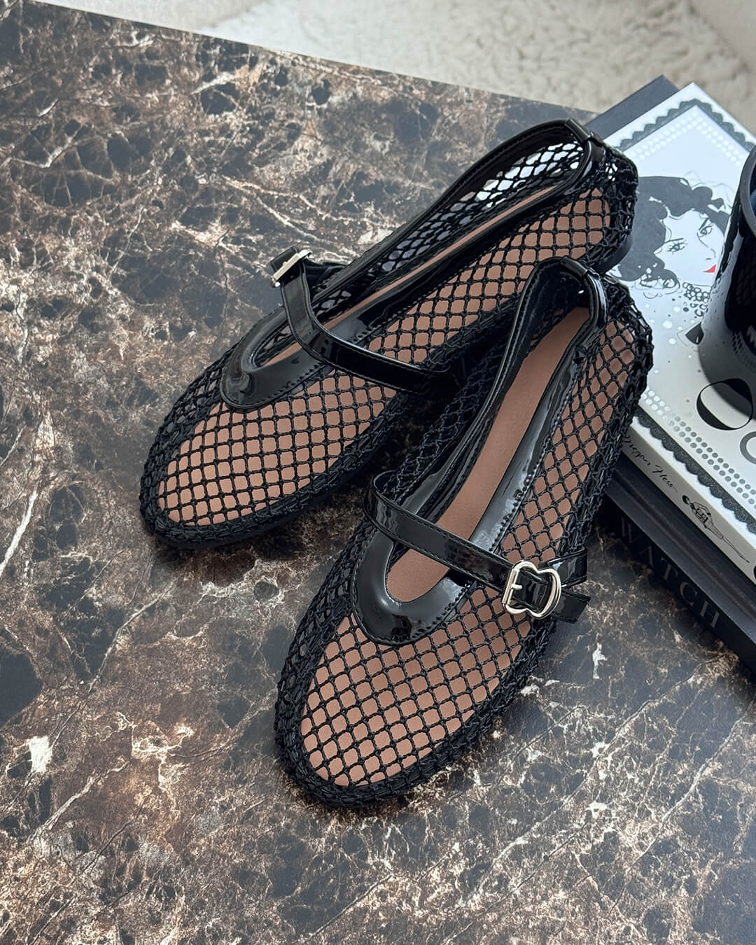 Rebecca Mesh Ballet Flats - Image 3