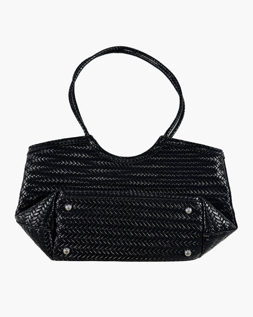 Rica Woven Faux Leather Bag - Image 10