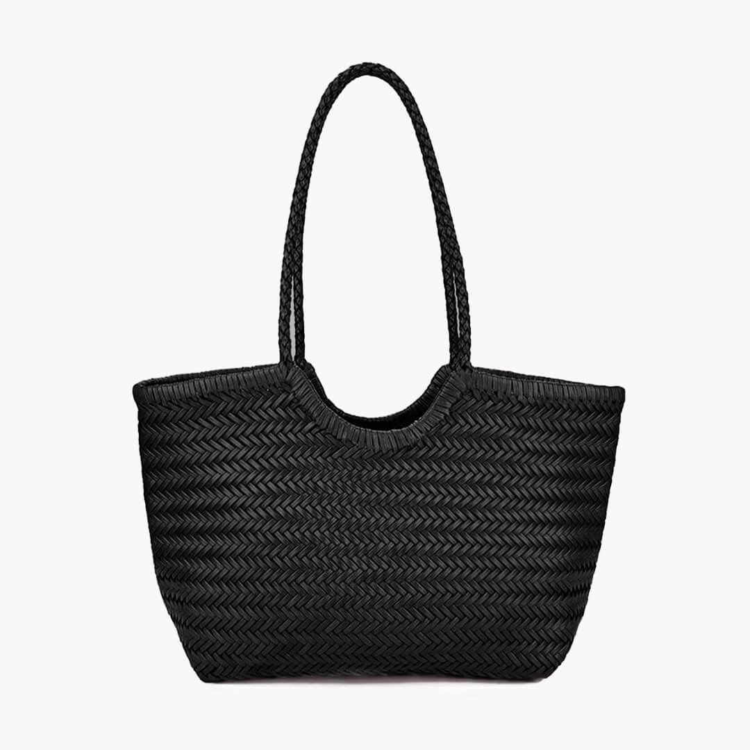 Rica Woven Faux Leather Bag - Image 14