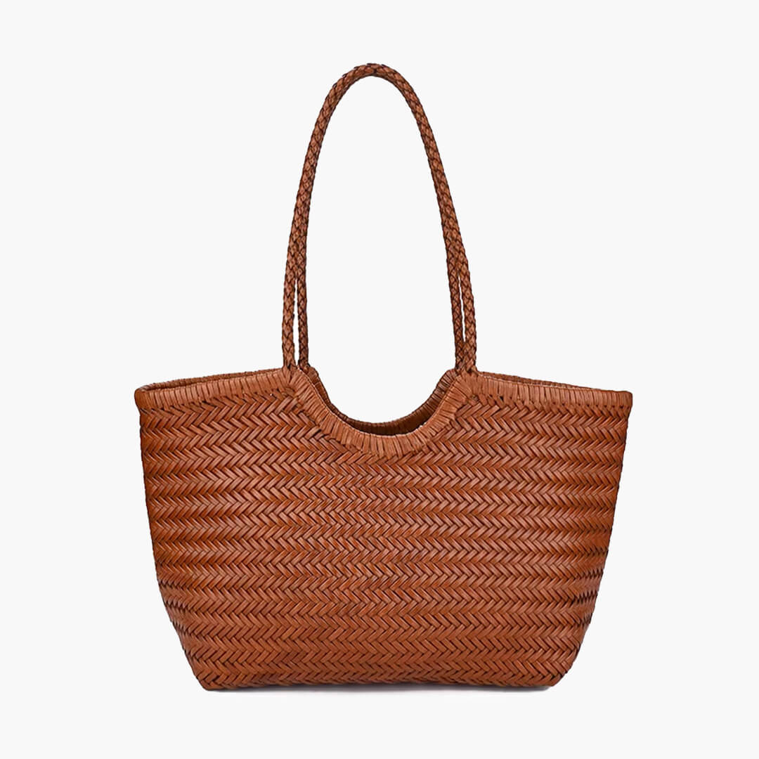 Rica Woven Faux Leather Bag - Image 15