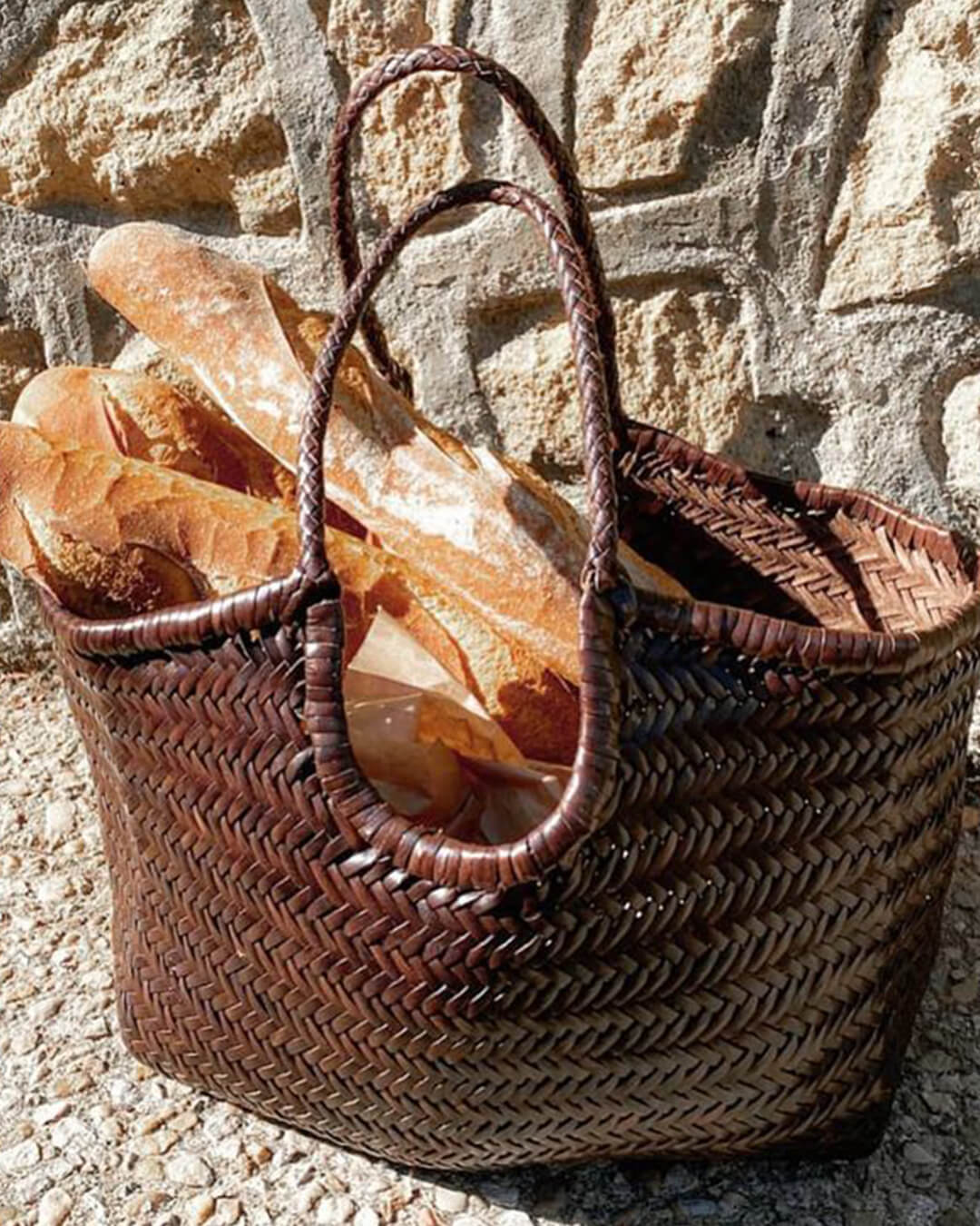 Rica Woven Faux Leather Bag - Image 6