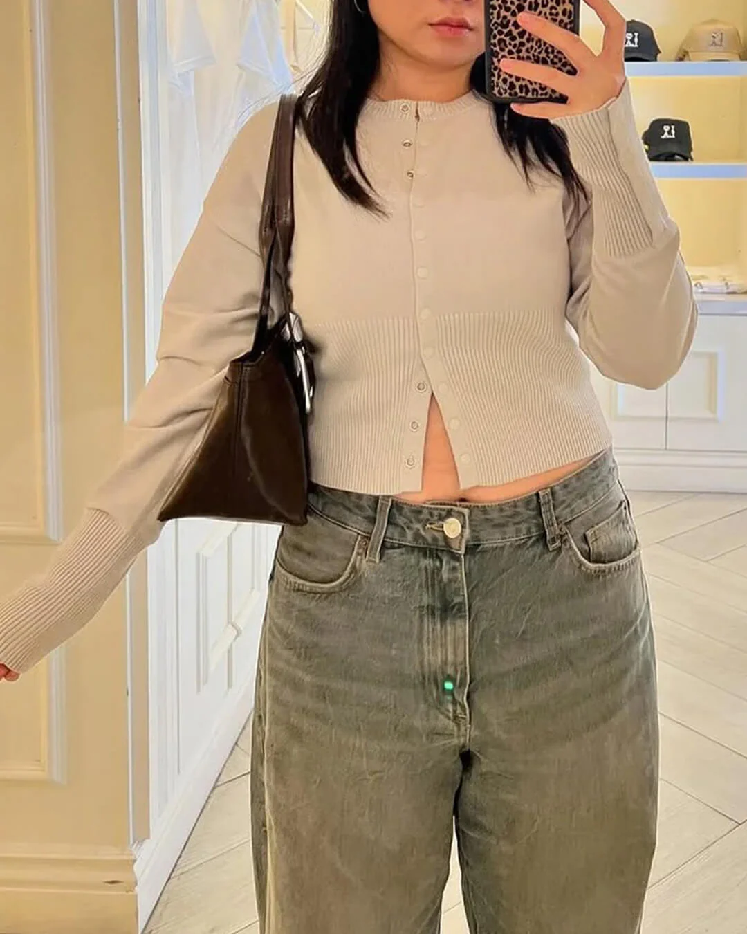 Shelly Snap Button Knit Cardigan - Image 8