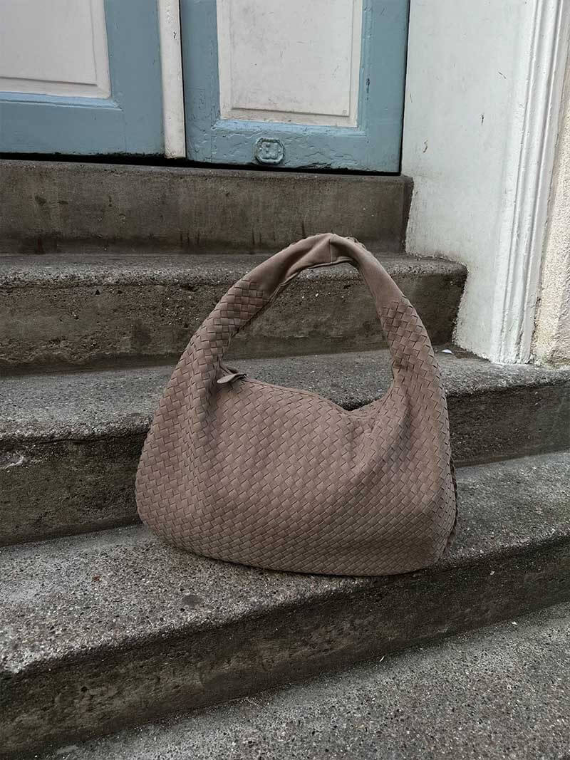 Suede Woven Bag XL - Image 3
