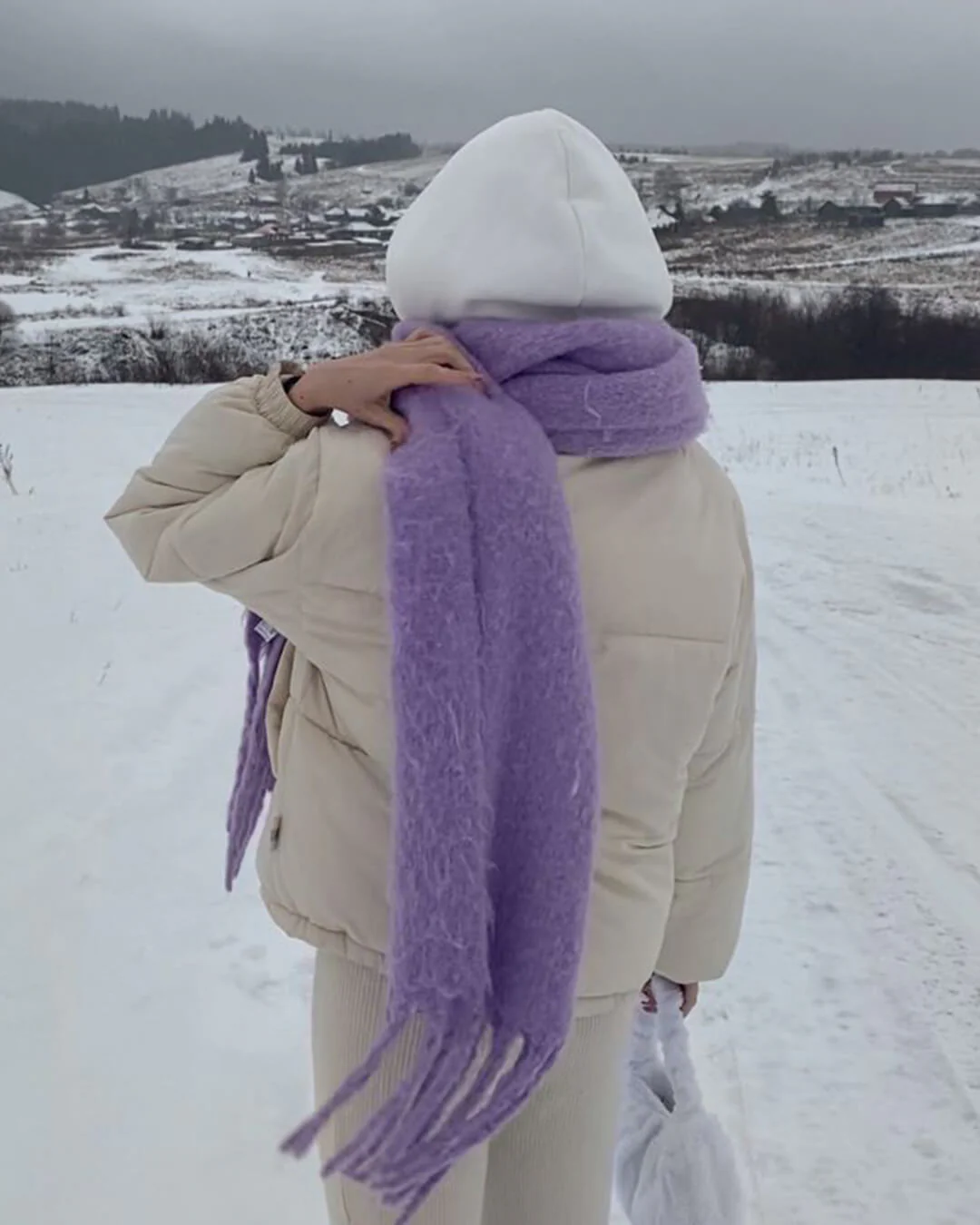 Tanya Tasseled Winter Scarf - Image 22