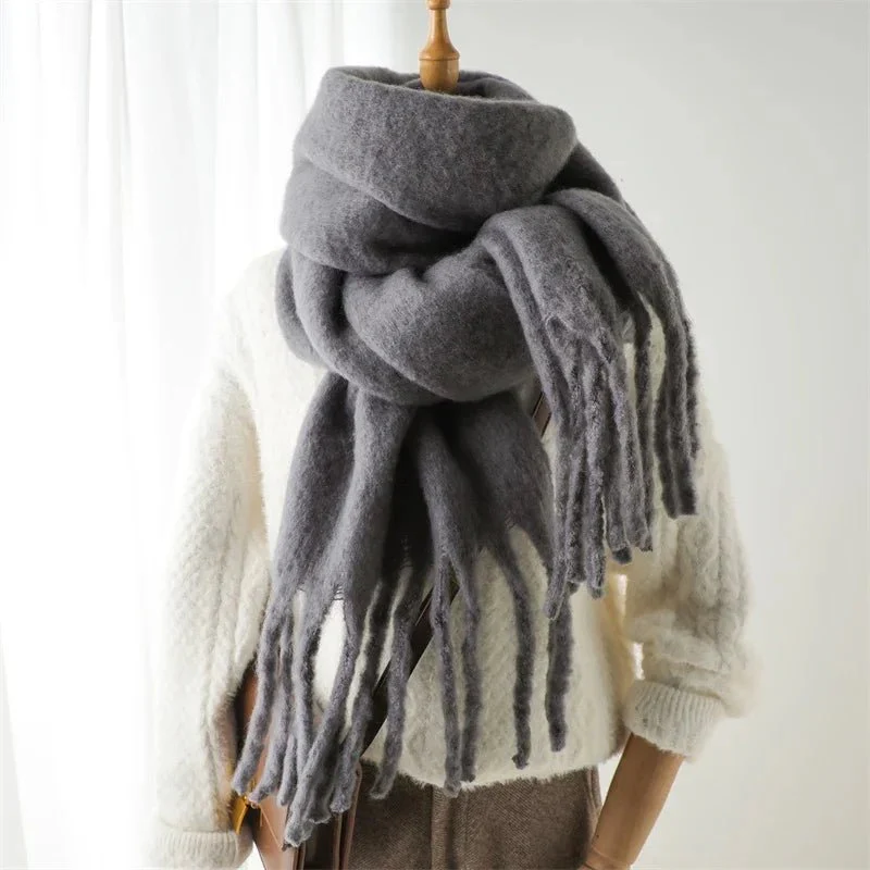 Tanya Tasseled Winter Scarf - Image 29