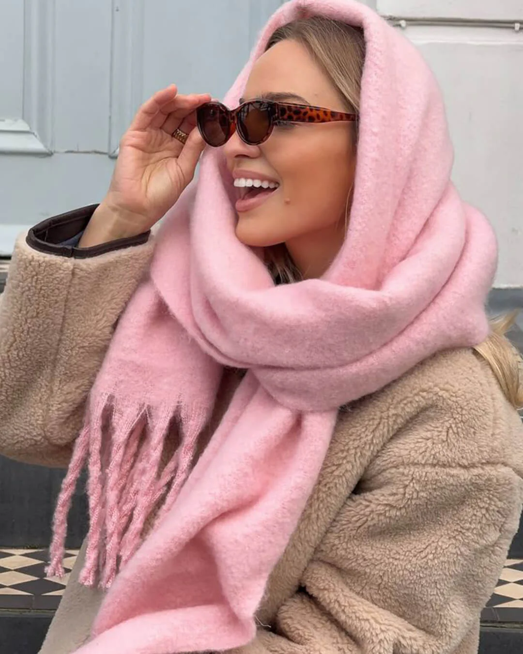 Tanya Tasseled Winter Scarf - Image 4