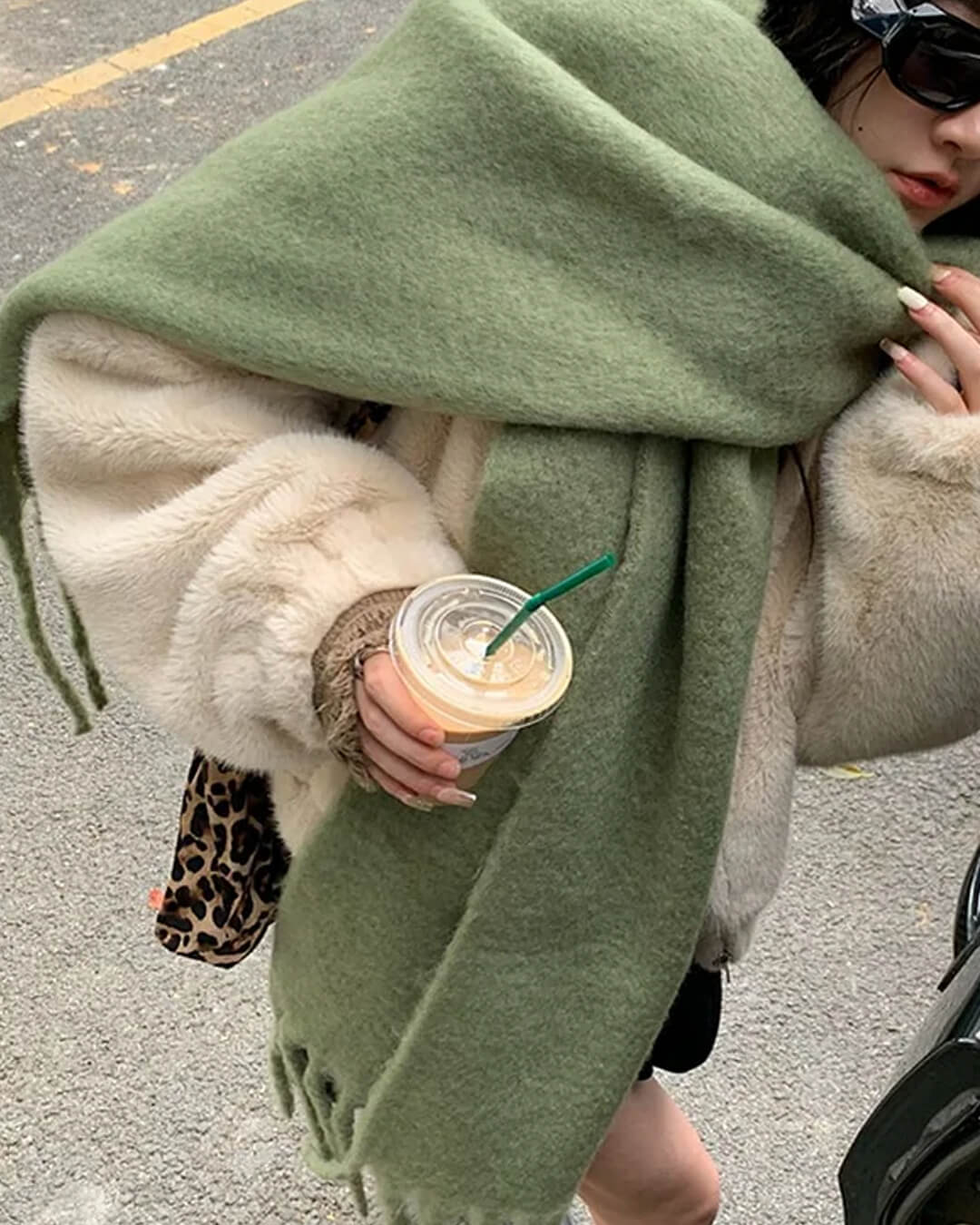 Tanya Tasseled Winter Scarf - Image 6