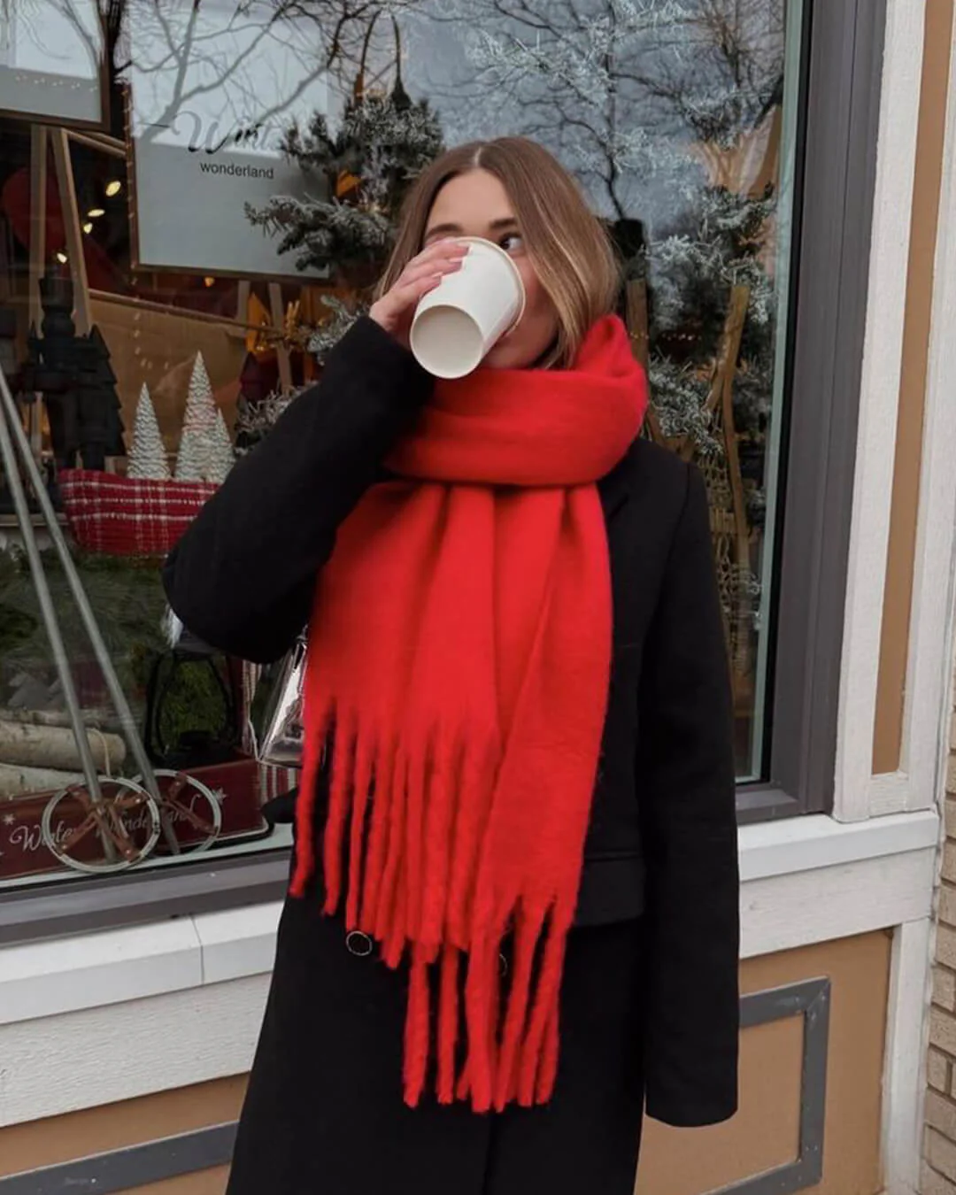 Tanya Tasseled Winter Scarf - Image 8