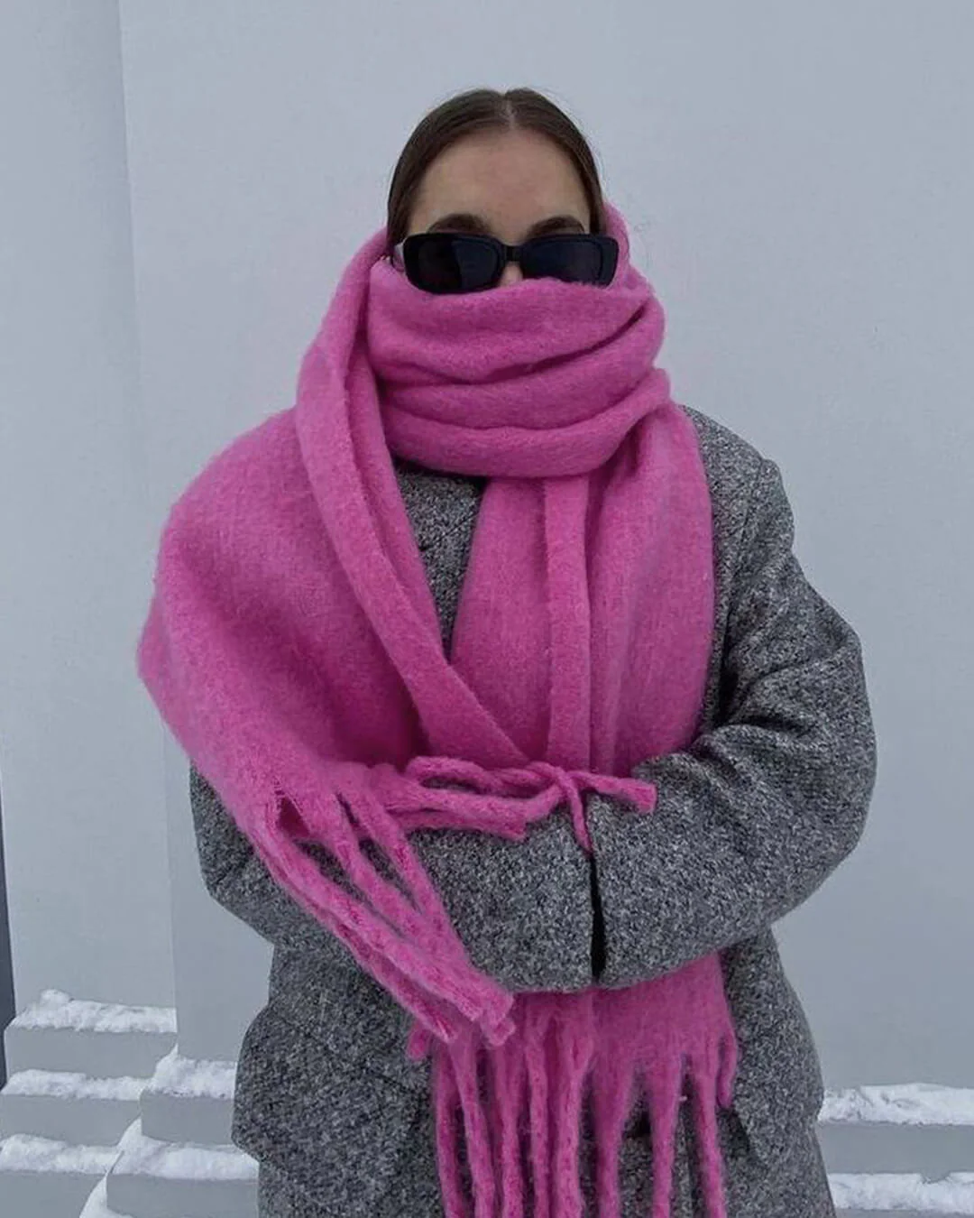 Tanya Tasseled Winter Scarf - Image 9