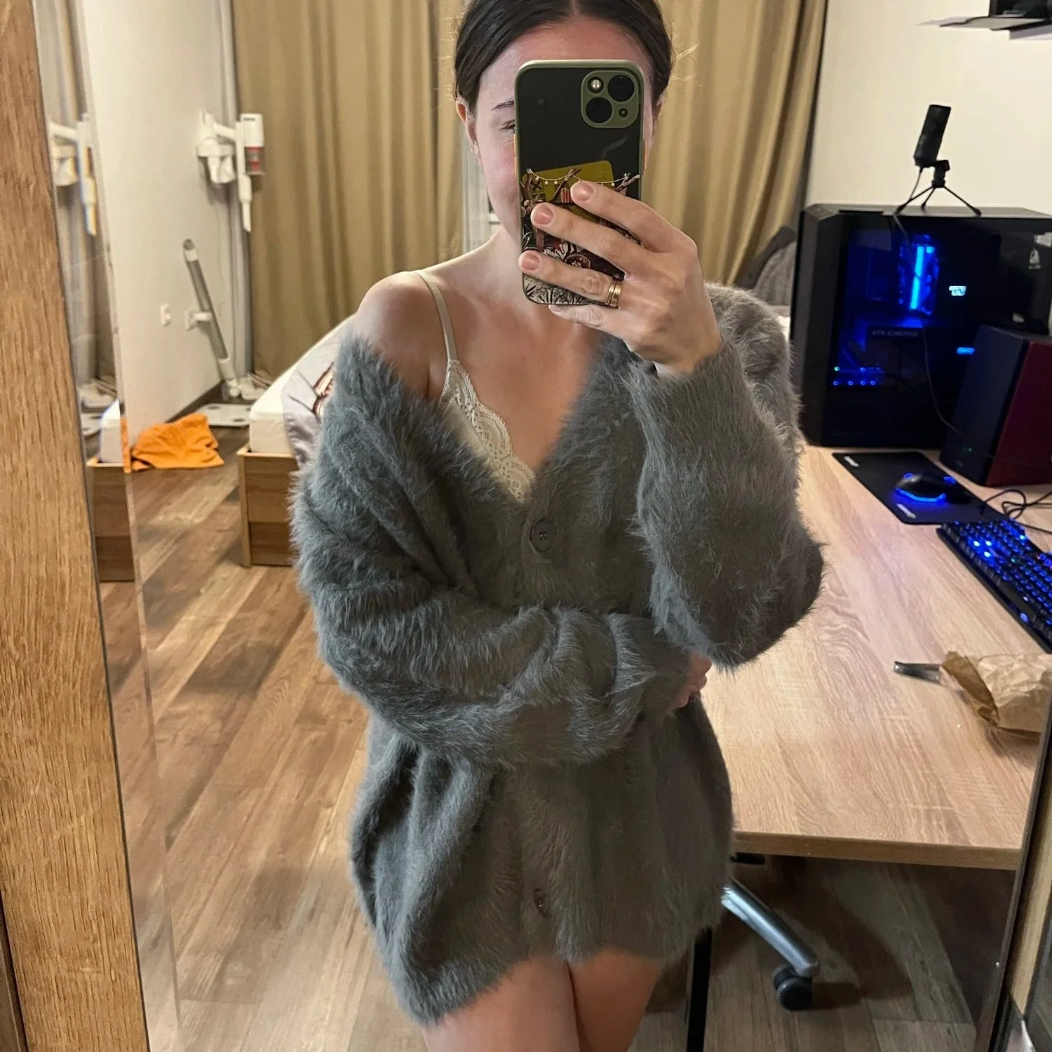 Terry Cozy Knitted Cardigan - Image 6