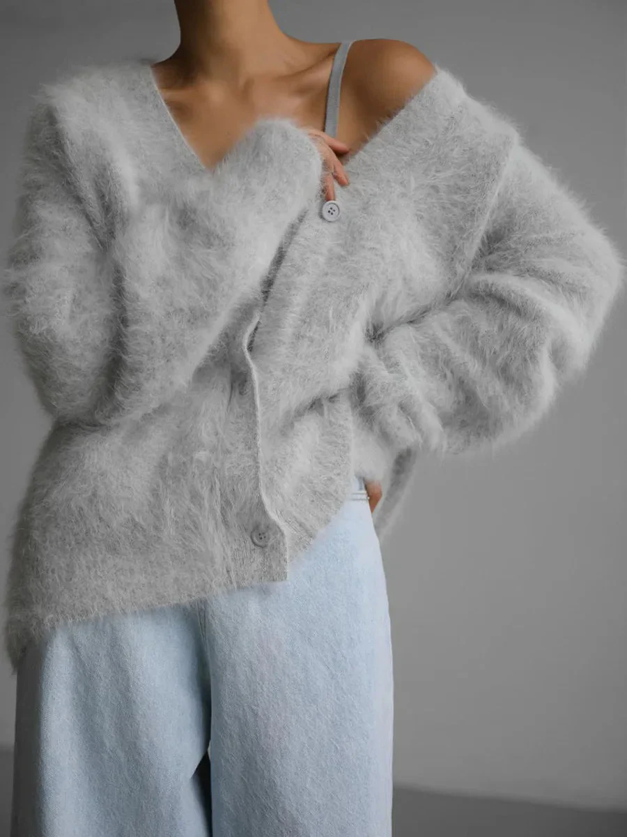 Terry Cozy Knitted Cardigan - Image 9