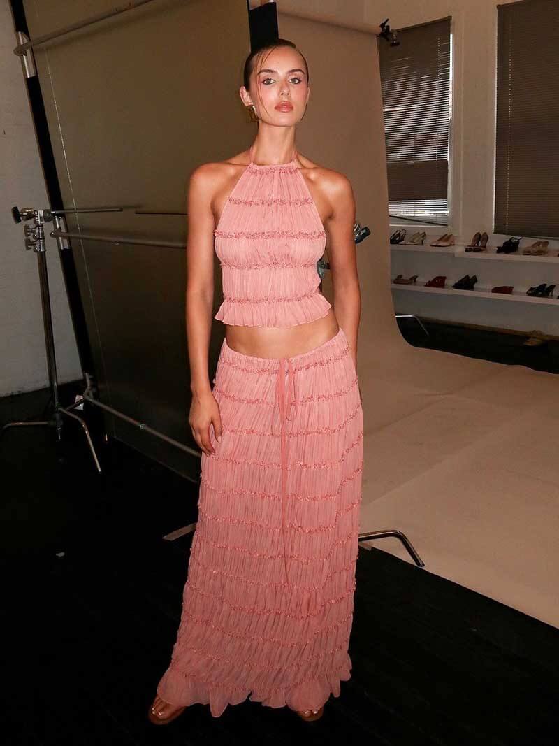 Valerie two-piece set with frill details - Image 9